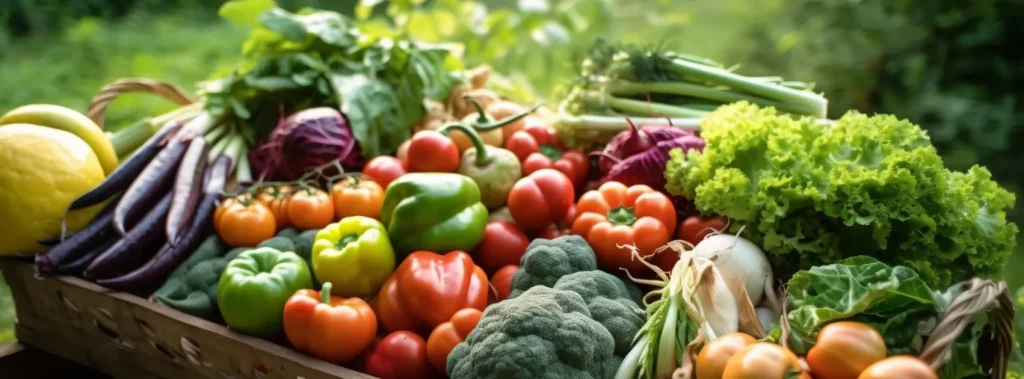 An assortment of fresh vegetables on a table.