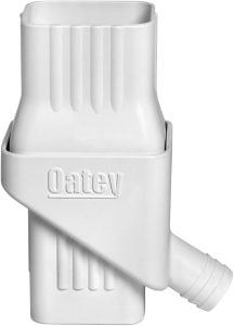 Rainwater diverter for a downspout.