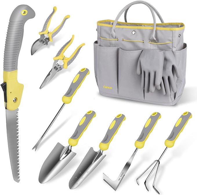 Gardening and pruning hand tools.