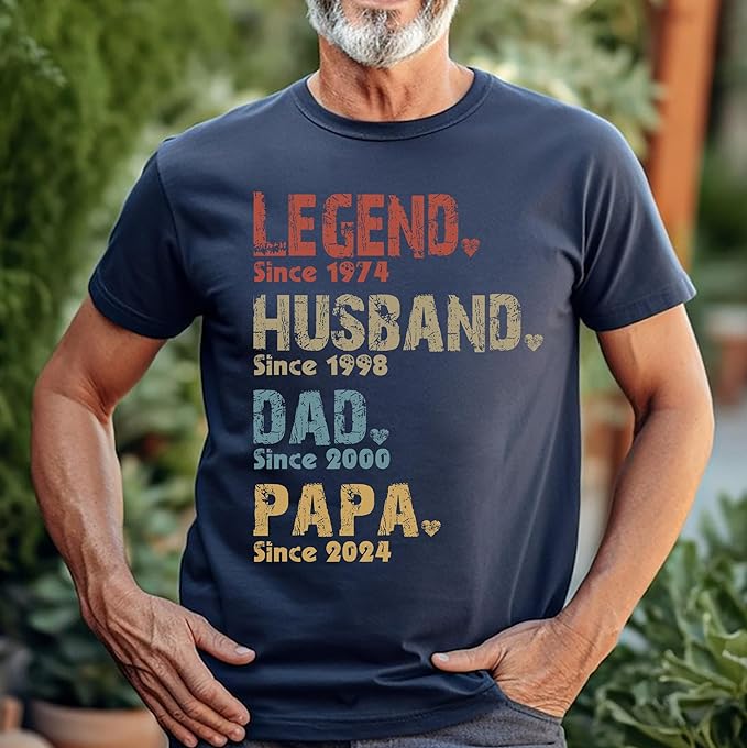 Customized t-shirts, hoodies, and sweatshirts for papa.