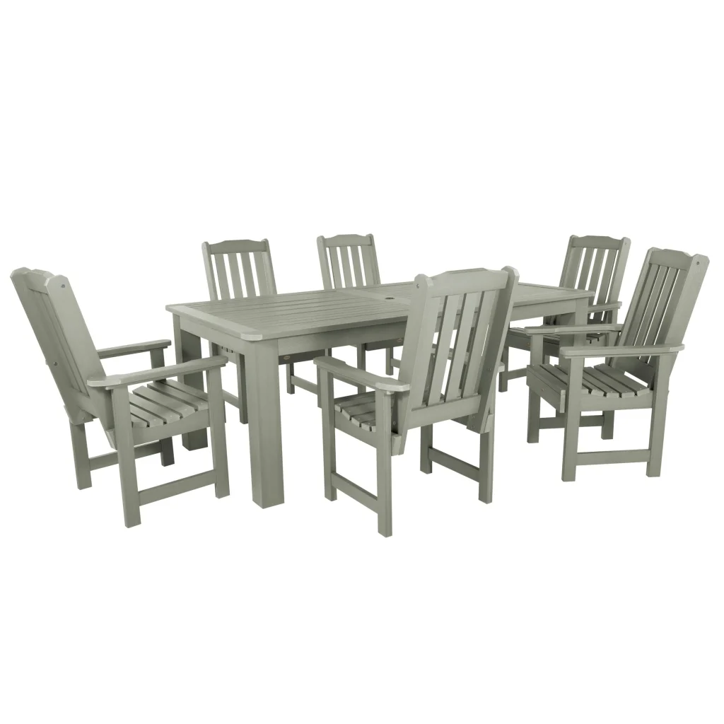 Lehigh 7-piece rectangular dining set, 42x84, 6 chairs.