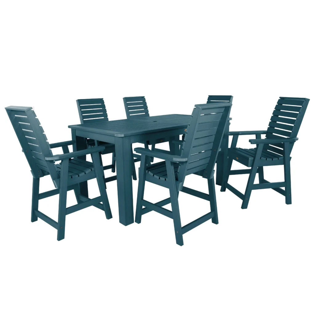 Weatherly 7-pice rectangular dining set.