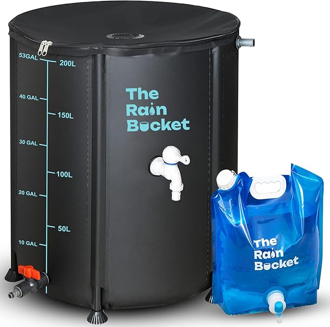 Rain Bucket 53 gallon collapsible rain barrel