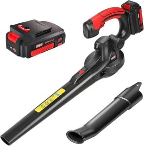 MKZ 20 volt leaf blower with one battery.