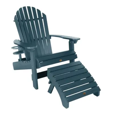 King Hamilton adirondack chair with ottoman