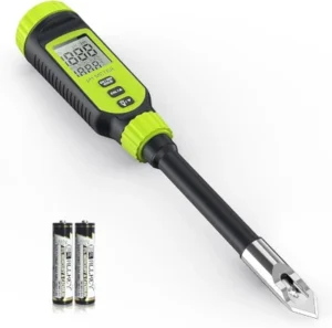 Tadeto digital pH meter with batteries.