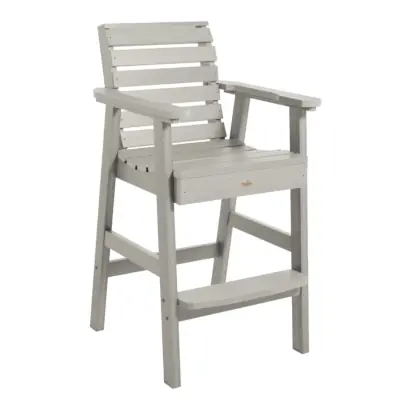 Weatherly arm chair bar height.